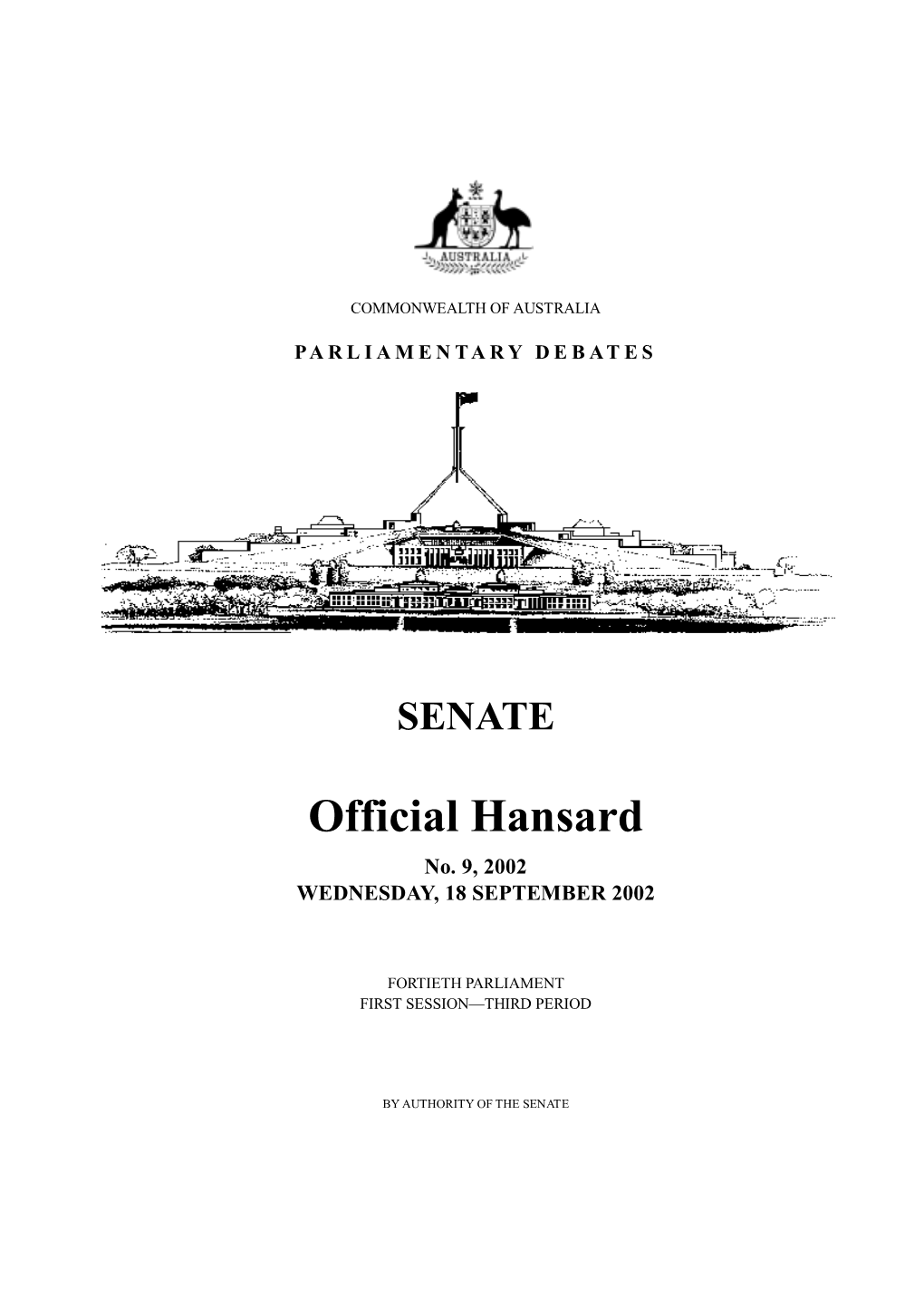 Official Hansard No