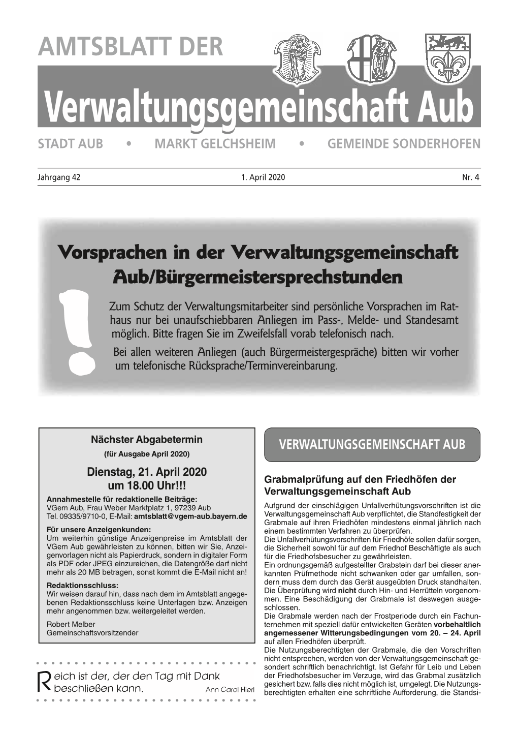 Amtsblatt �Er