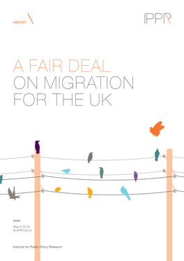 A Fair Deal on Migration for the Uk