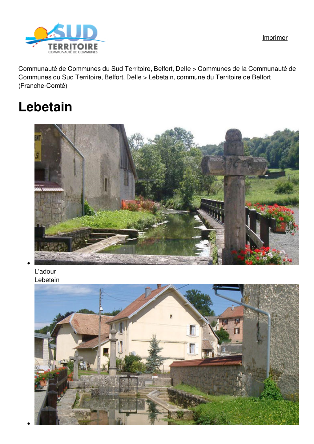 Lebetain, Commune Du Territoire De Belfort (Franche-Comté) Lebetain