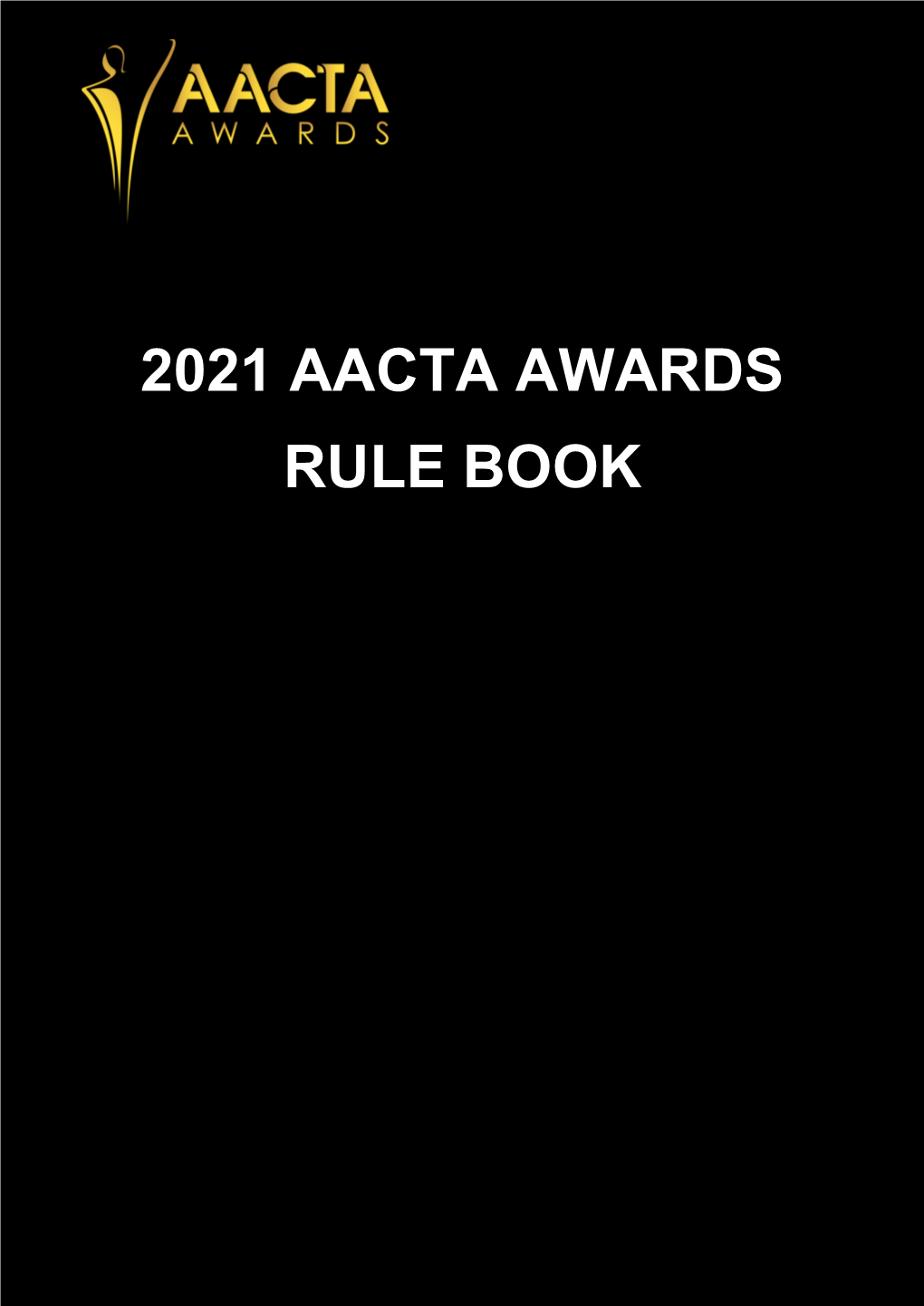 2021 Aacta Awards Rule Book Page 2