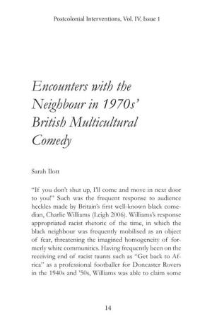 Encounters with the Neighbour in 1970S' British Multicultural Comedy