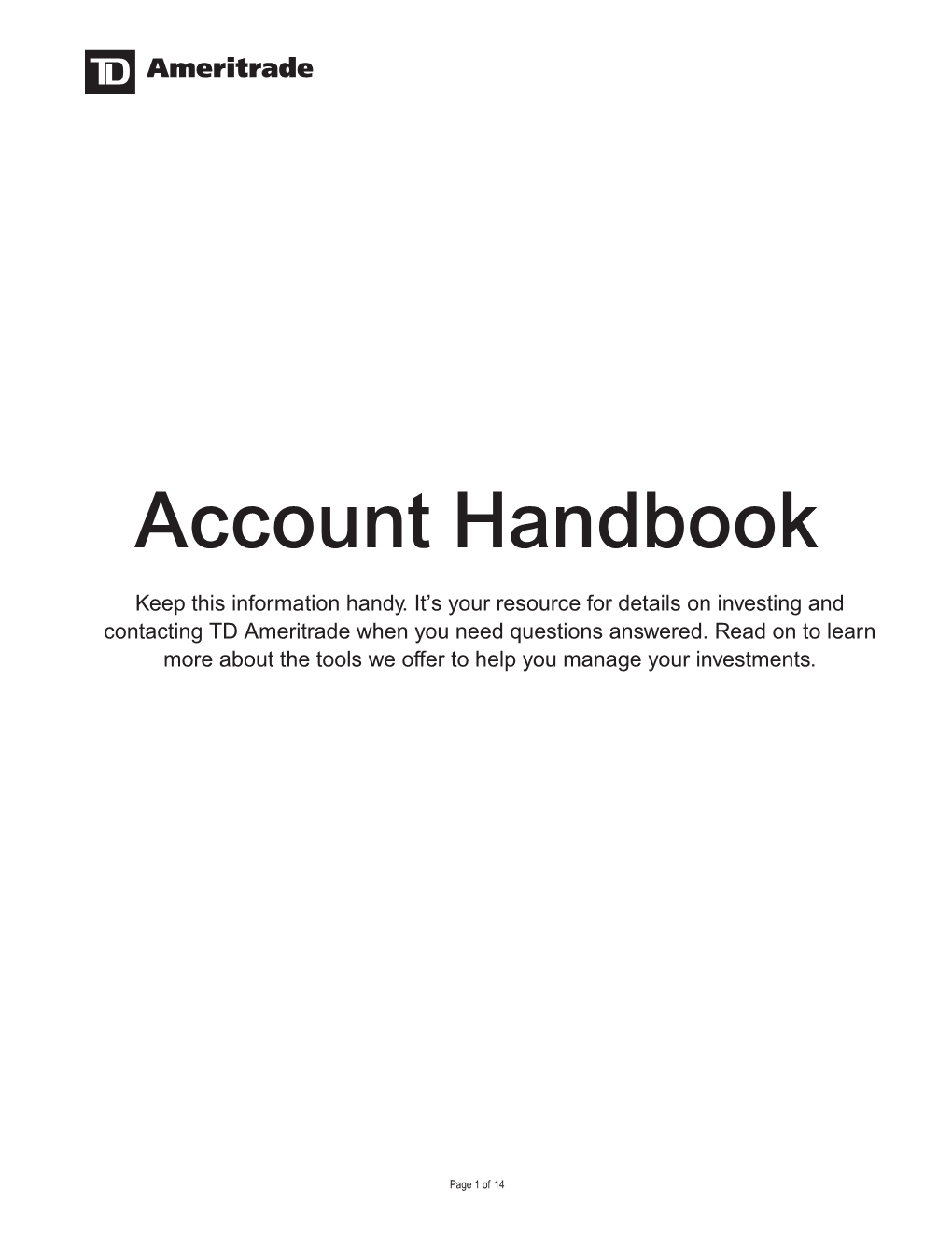 Account Handbook-TDA 1120