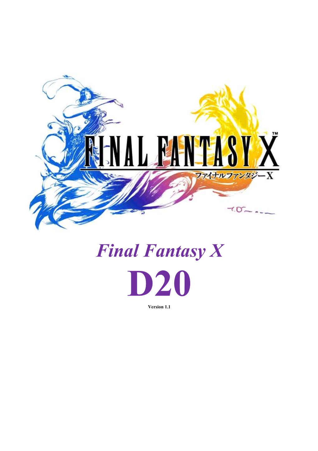 Final Fantasy X D20 Version 1.1