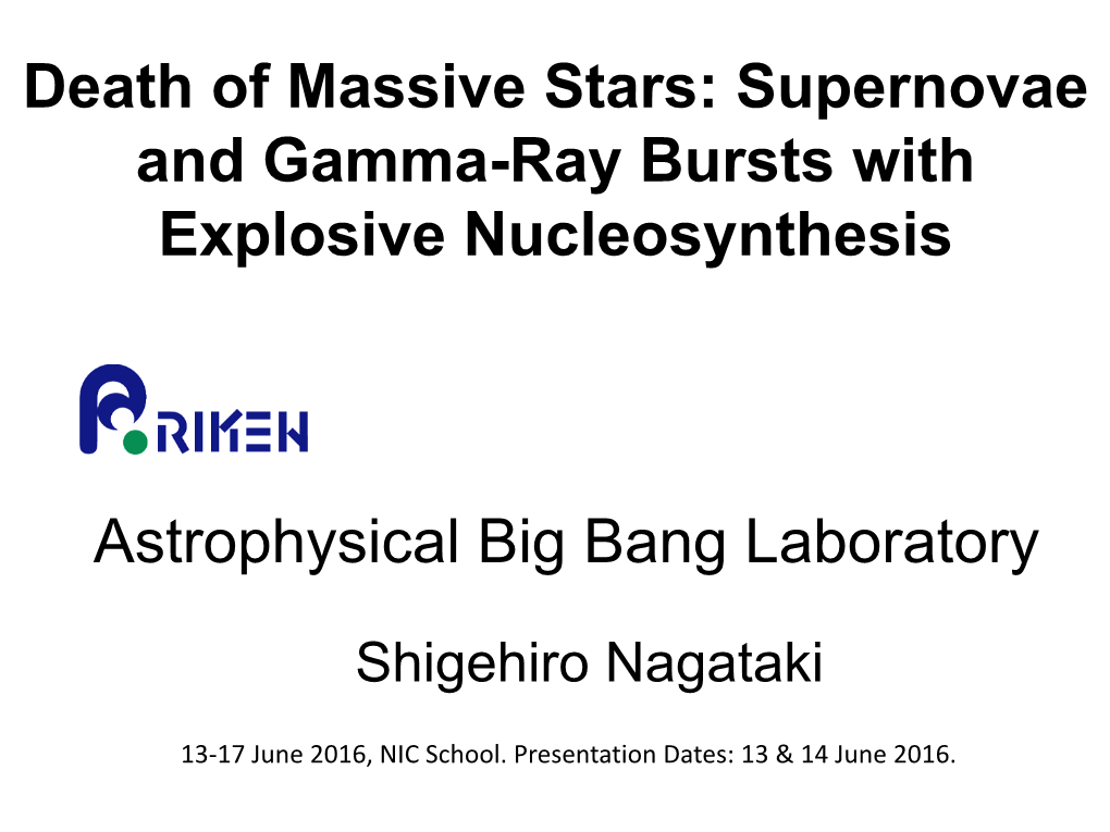Supernovae and Gamma-Ray Bursts with Explosive Nucleosynthesis