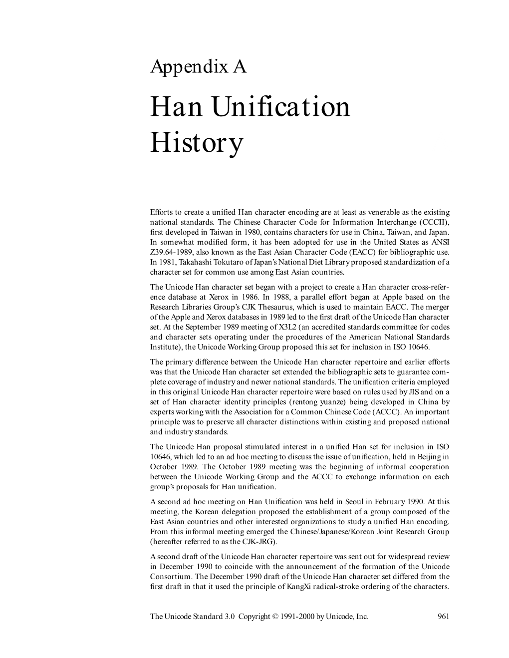 Han Unification History A