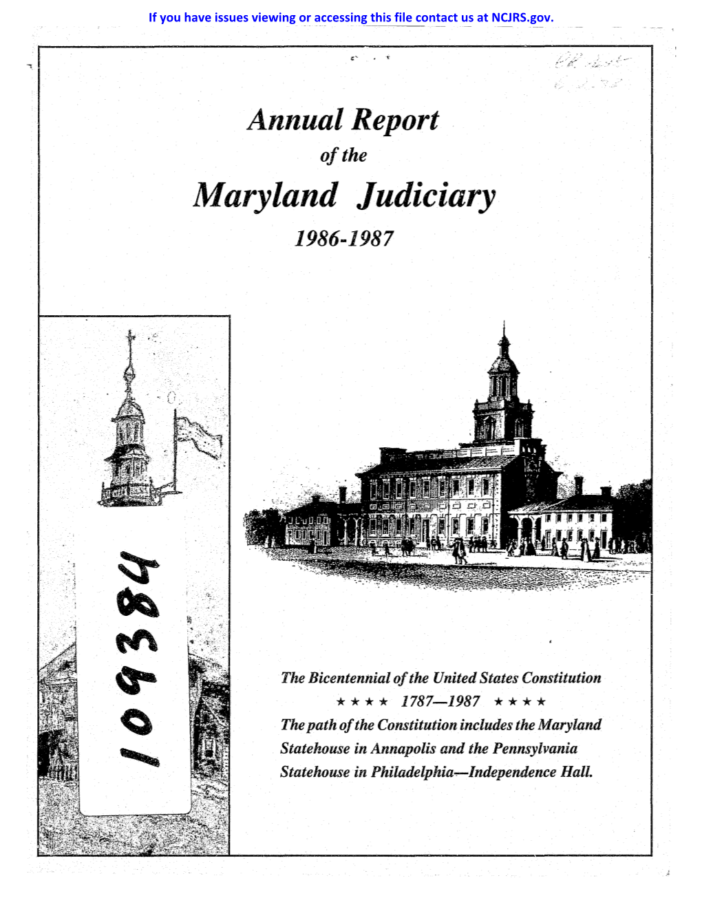 Maryland Judiciary 1986