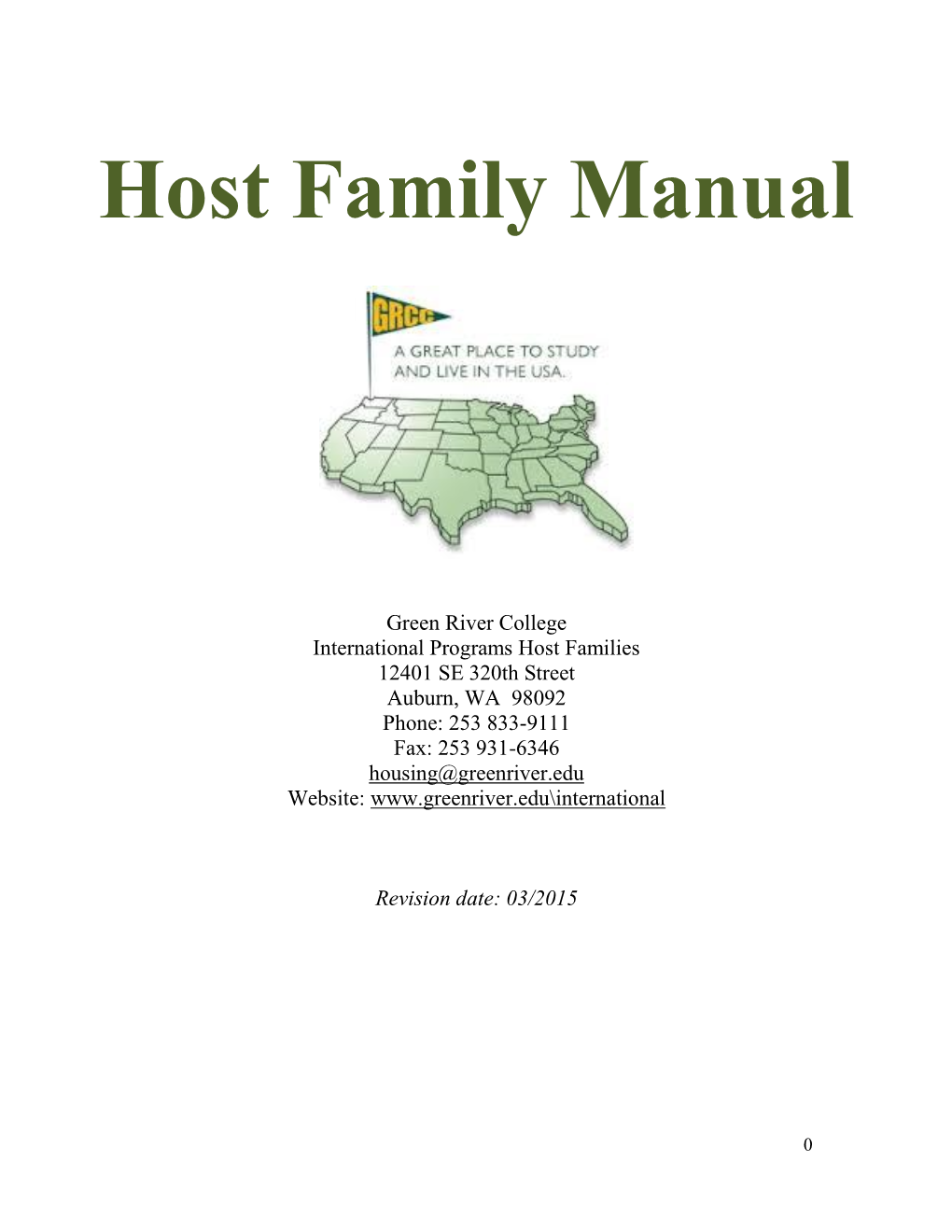 Host Family Manual
