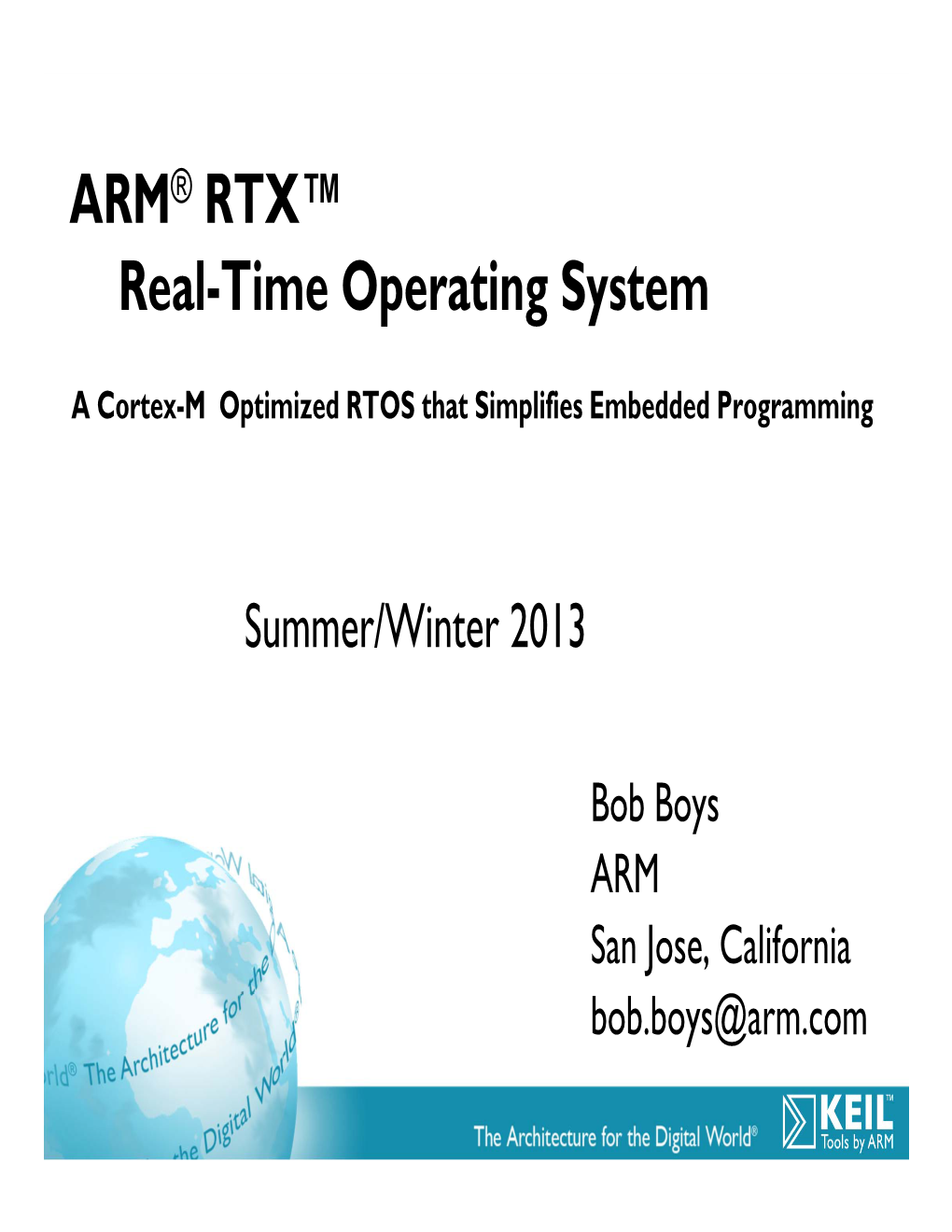 ARM® RTX™ Real-Time Operating System