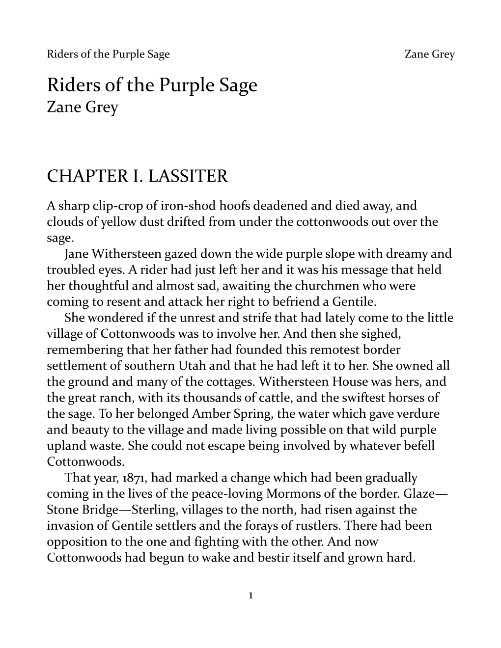 Riders of the Purple Sage Zane Grey Riders of the Purple Sage Zane Grey