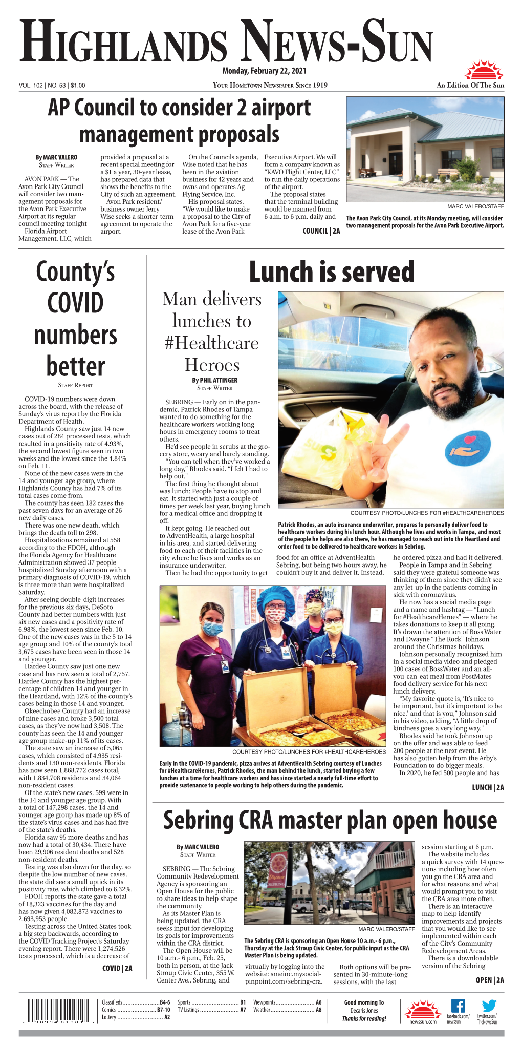 HIGHLANDS NEWS-SUN Monday, February 22, 2021