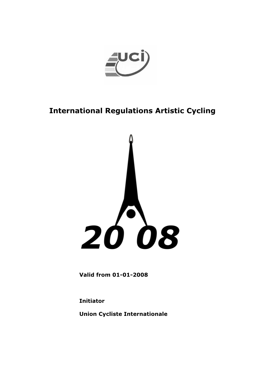 International Regulations Artistic Cycling