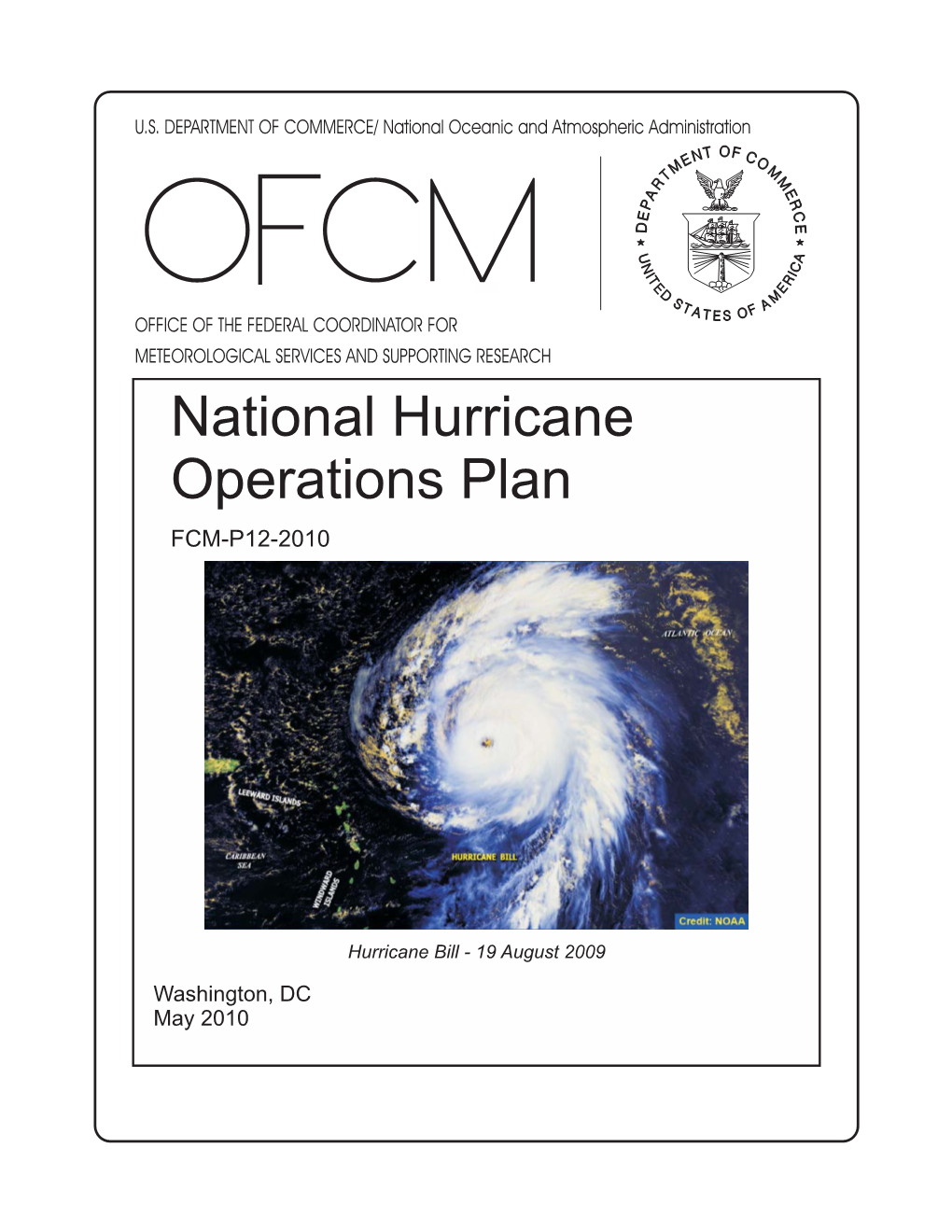 National Hurricane Operations Plan FCM-P12-2010