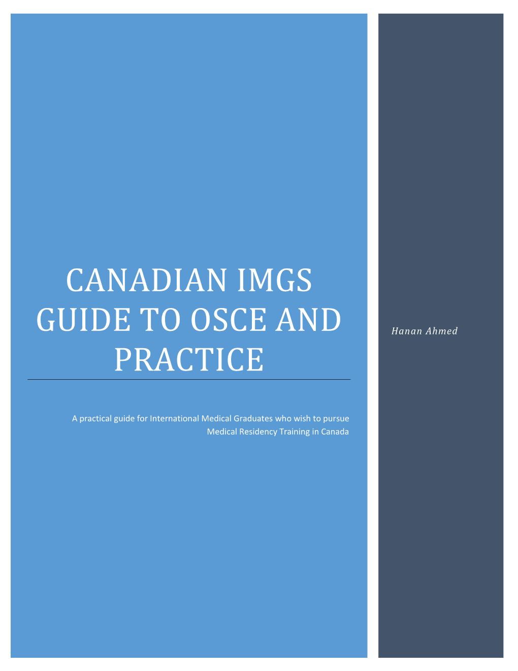 Canadian Imgs Guide to OSCE and Practice