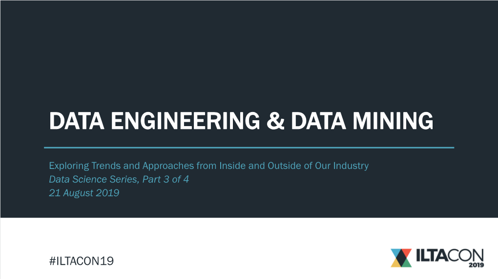 Data Engineering & Data Mining