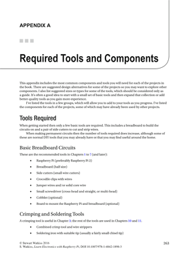 Required Tools and Components