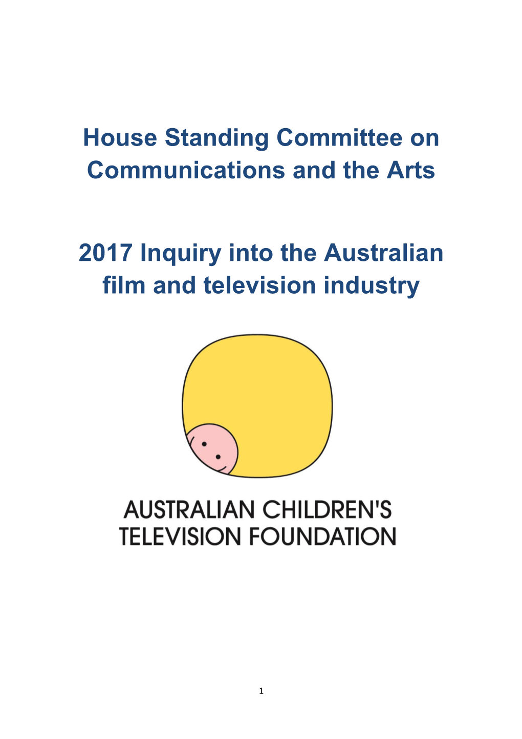House Standing Committee on Communications and the Arts 2017
