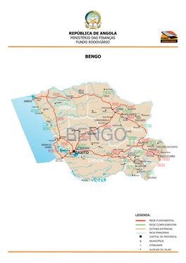 Mapa Rodoviario Bengo
