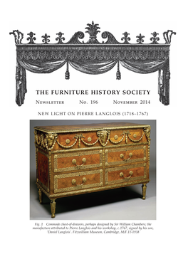 THE FURNITURE HISTORY SOCIETY Newsletter No