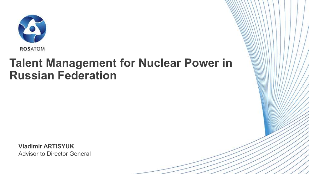 Talent Management for Nuclear Power in Russian Federation