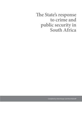 The State's Response to Crime and Public Security in South Africa