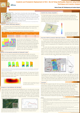 Insar for Coseismic Deformation Detection. Inversion for Fault