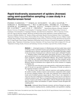 Using Semi-Quantitative Sampling: a Case Study in a Mediterranean Forest