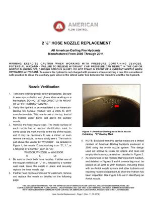 2 ½” Hose Nozzle Replacement
