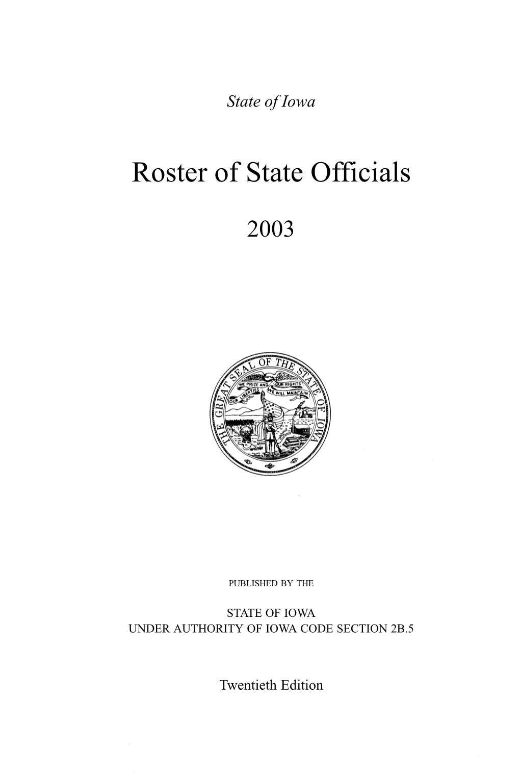 Roster of State Officials