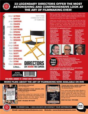 33 Legendary Directors Offer the Most Astonishing and Comprehensive Look at the Art of Filmmaking Ever!