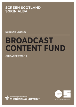 Broadcast Content Fund