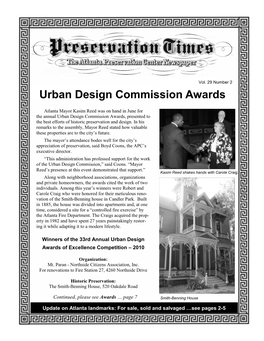 Urban Design Commission Awards