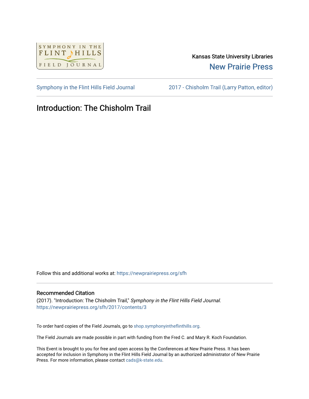 The Chisholm Trail