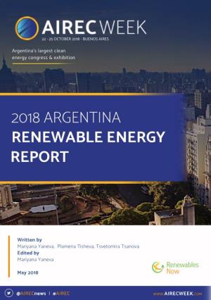 2018 Argentina Renewable Energy Report