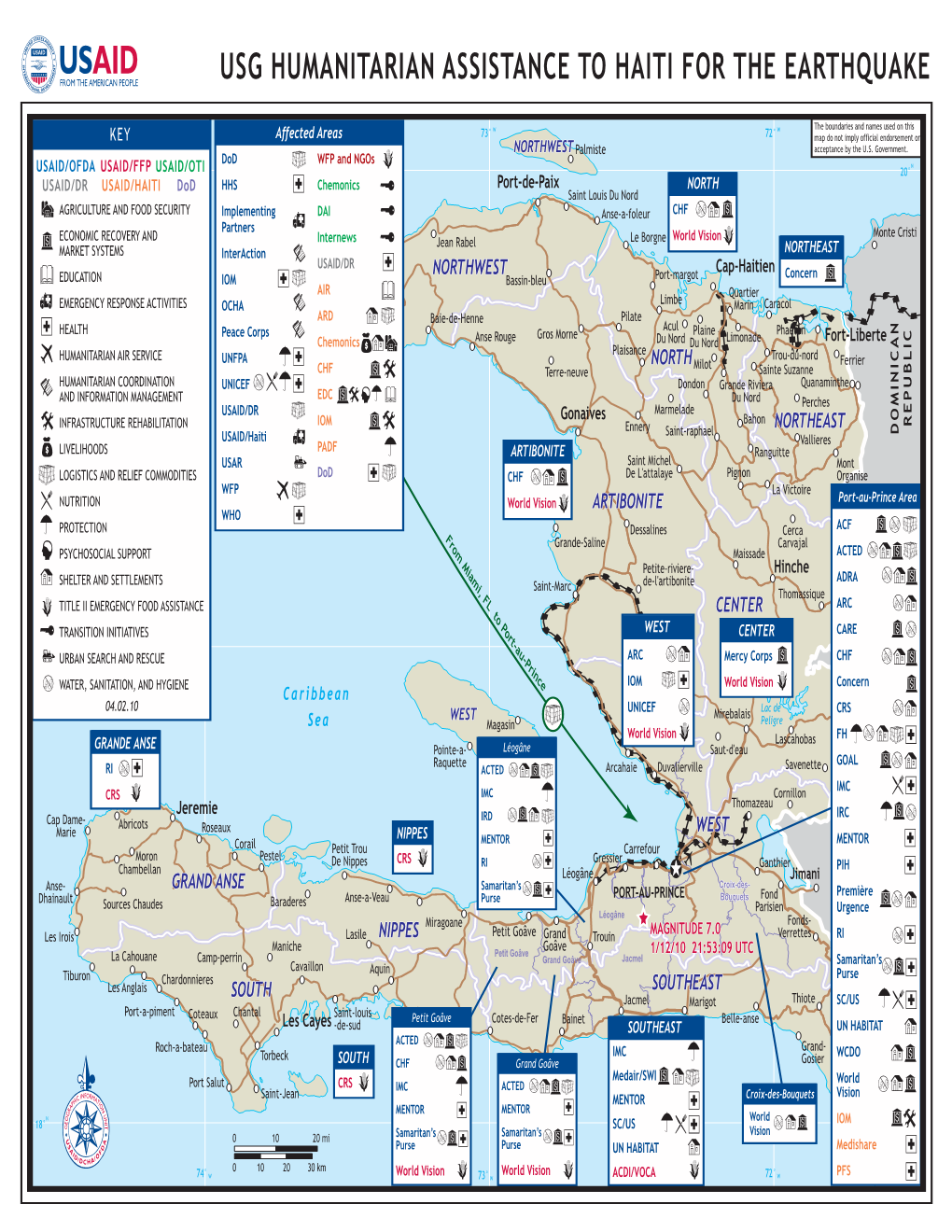 USAID/OFDA Haiti Earthquake Program Maps