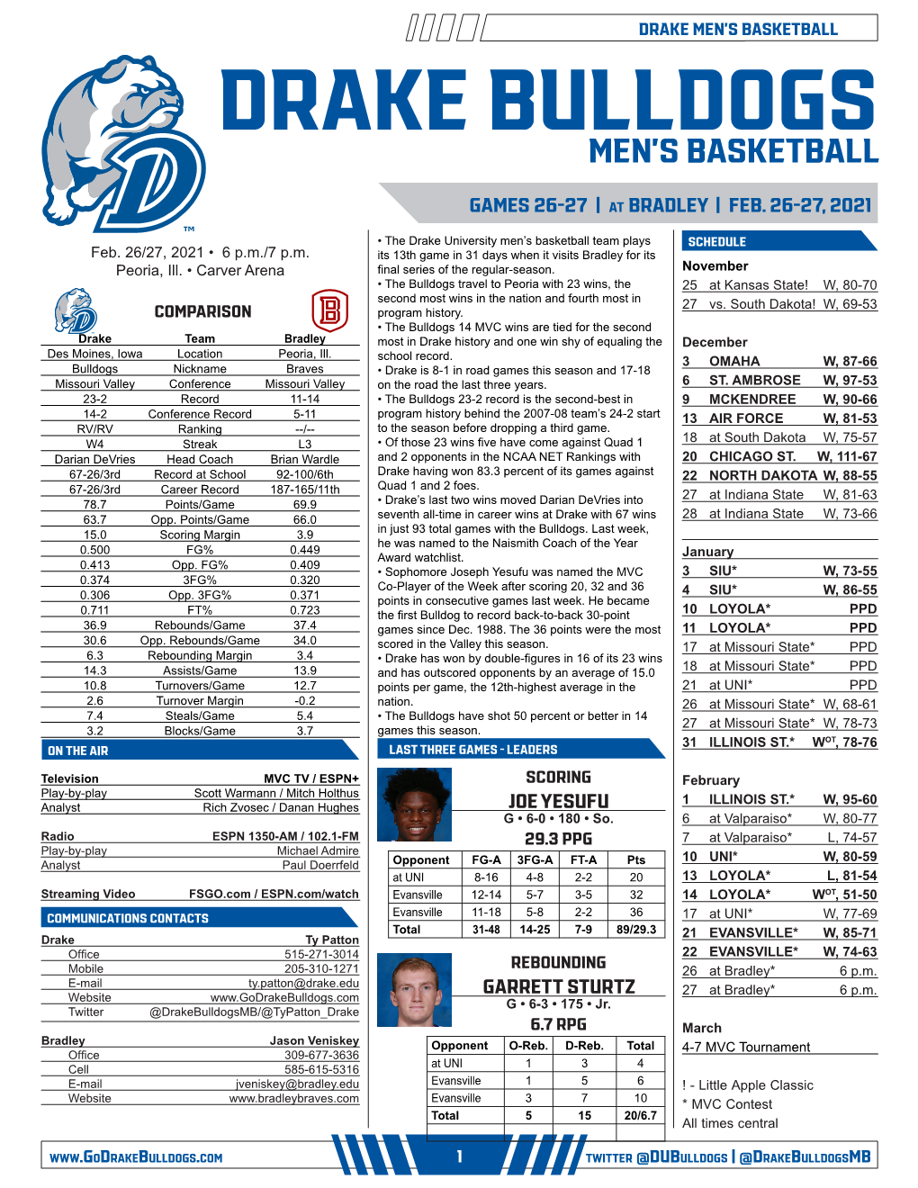 Drake Bulldogs Men's Basketball