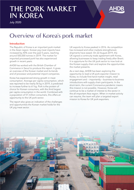 The Pork Market in Korea