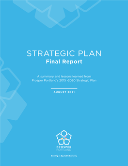 Strategic Plan 2020 Final Report