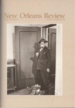 New Orleans Review Summer 1987 Editors John Biguenet John Mosier