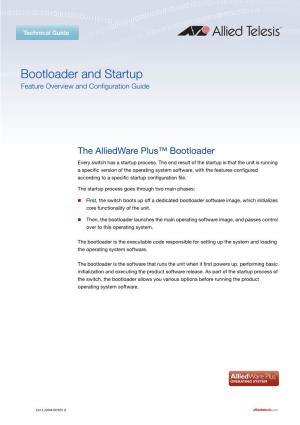 Bootloader and Startup Feature Overview and Configuratoin Guide