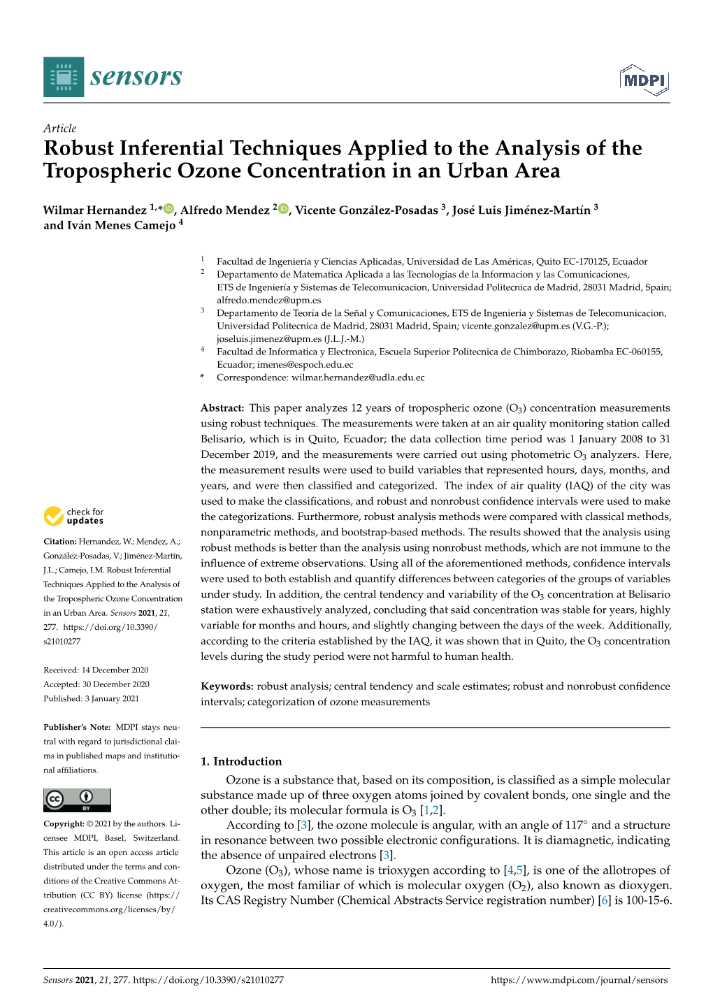 Robust Inferential Techniques Applied to the Analysis of the Tropospheric Ozone Concentration in an Urban Area