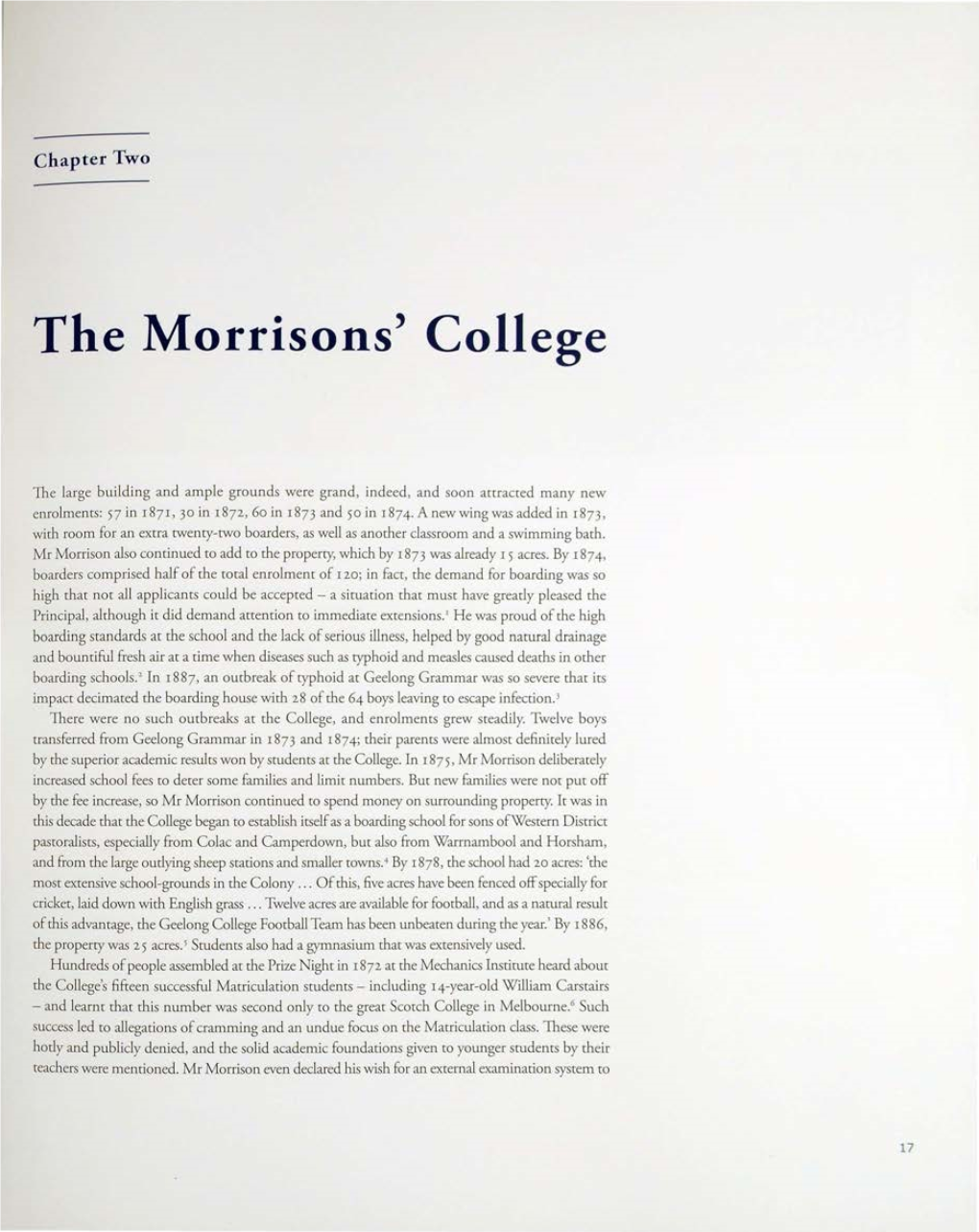 The Morrisons' College