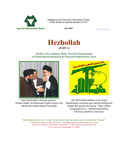 Hezbollah (PART 2)