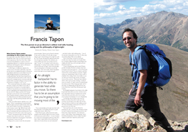 Francis Tapon: the First Person to Yo-Yo America's Wildest Trail Talk