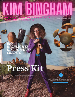 Kim Bingham Press Kit (Eng)