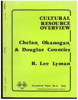 Chelan, Okanogan, & Douglas Counties R. Lee Lyinan