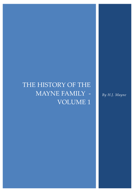 The History of the Mayne Family