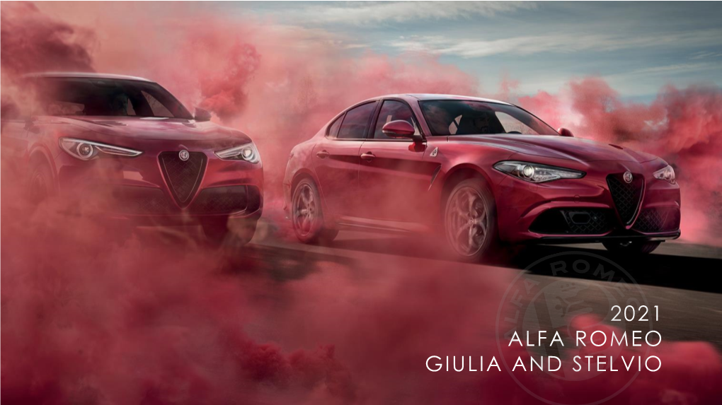 2021 Alfa Romeo Giulia and Stelvio 21My Inventory Transition North America