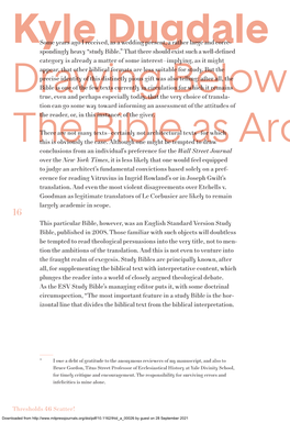 The Bible As Architectural Text