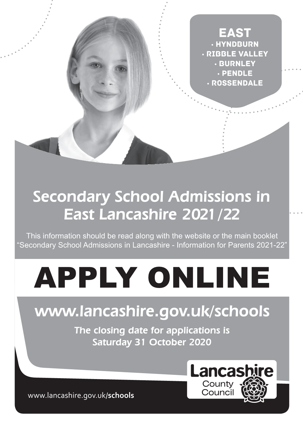 Secondary School Admissions in East Lancashire 2021 /22